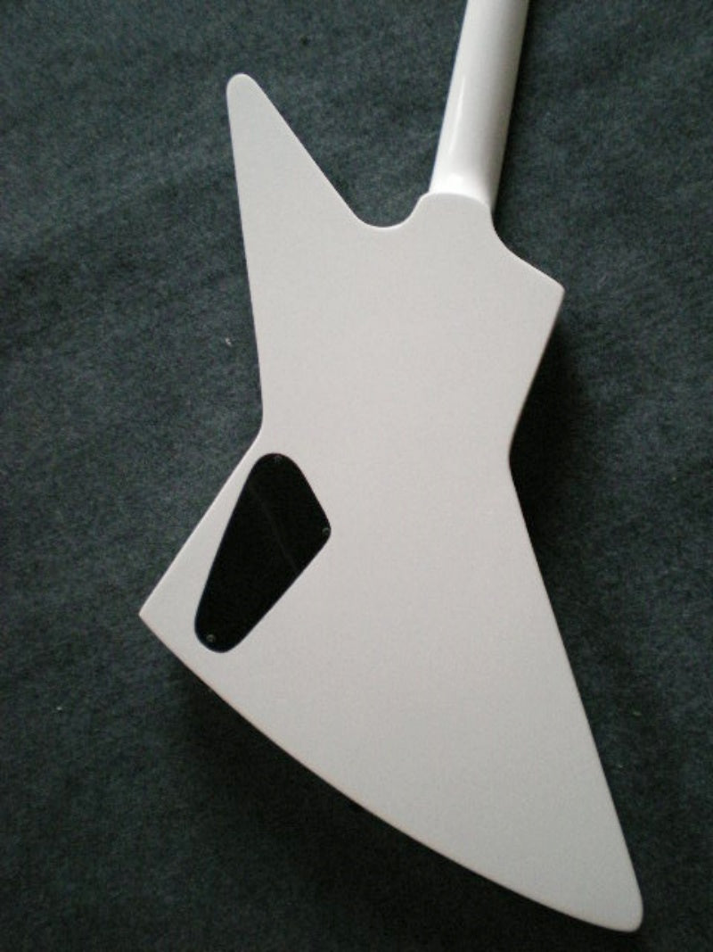 White Glossy Electric Guitar 6-String Customize  High Quality irregular Guitar
