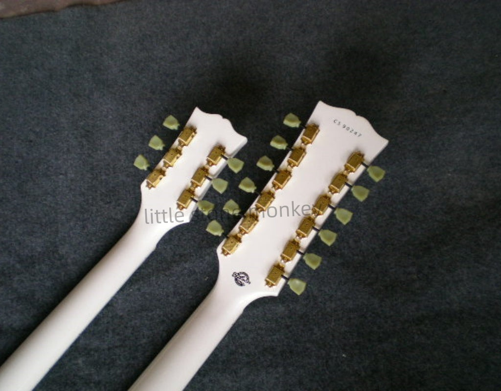 Factory Customized    Electric Guitar with Vintage Vintage aubergine white color Electric Guitarop332#