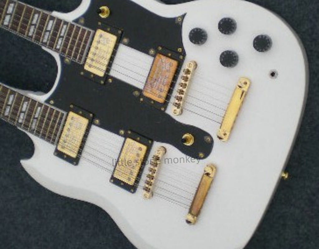 Factory Customized    Electric Guitar with Vintage Vintage yellow red white color Electric Guitarop357#