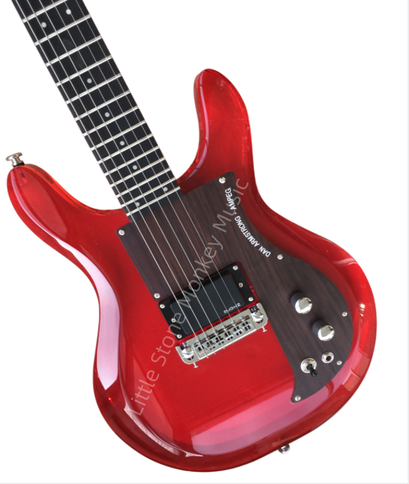 Customize Acrylic Body Red Electric Guitar LSM138