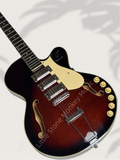 Limited Edition Electric Guitar LP Dark Purple Burst Red Card Retro Glamorous Style - Dark Purple Gradient - Legendary Musical Instrument Gib ES 355# Z21#