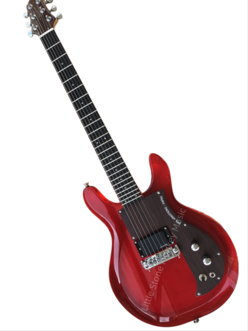 Customize Acrylic Body Red Electric Guitar LSM138