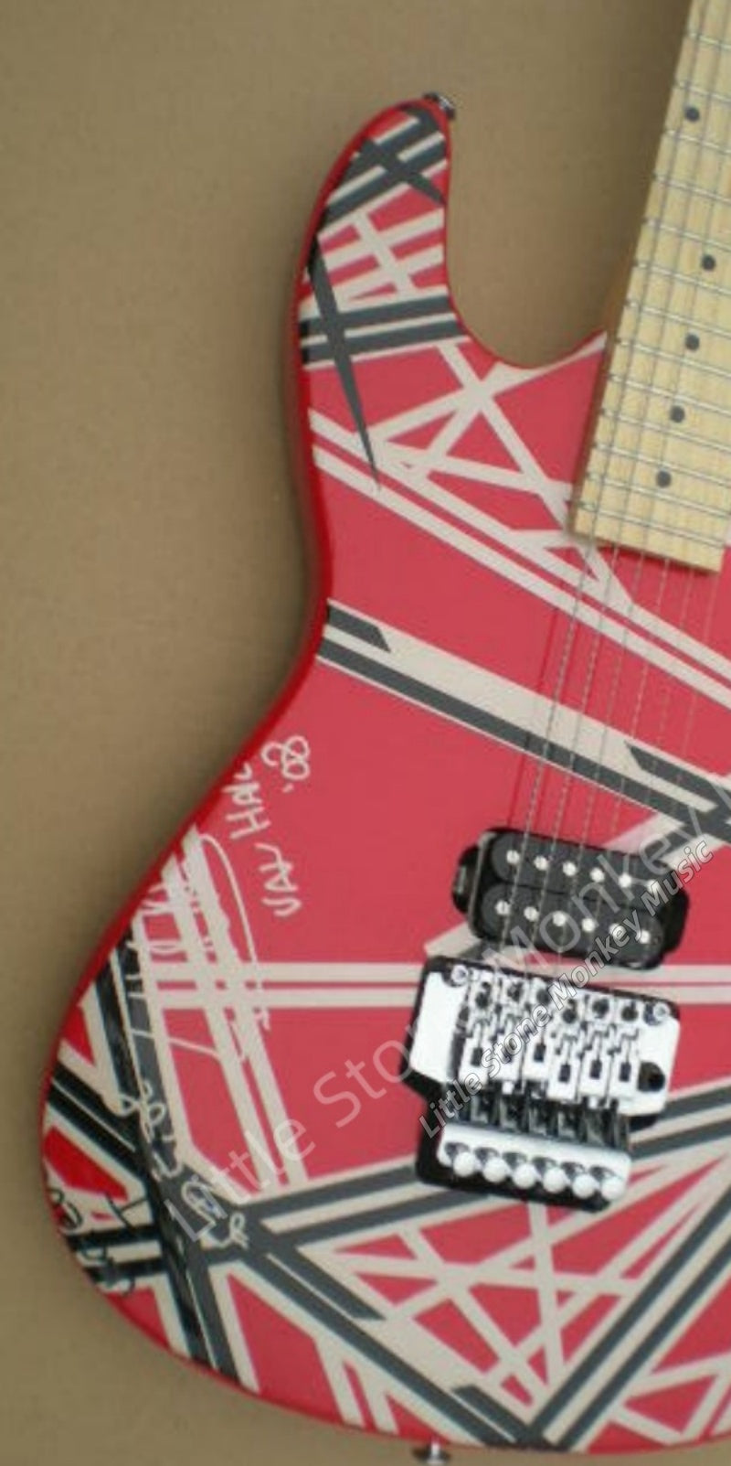 Factory Customized Electric Guitar  Custom electric guitar Custom Standard Electric Guitar Red with Black and White Stripes 161