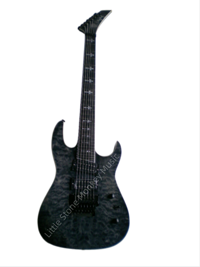 Customize Cross Motif Fingerboard Electric Guitar LSM056