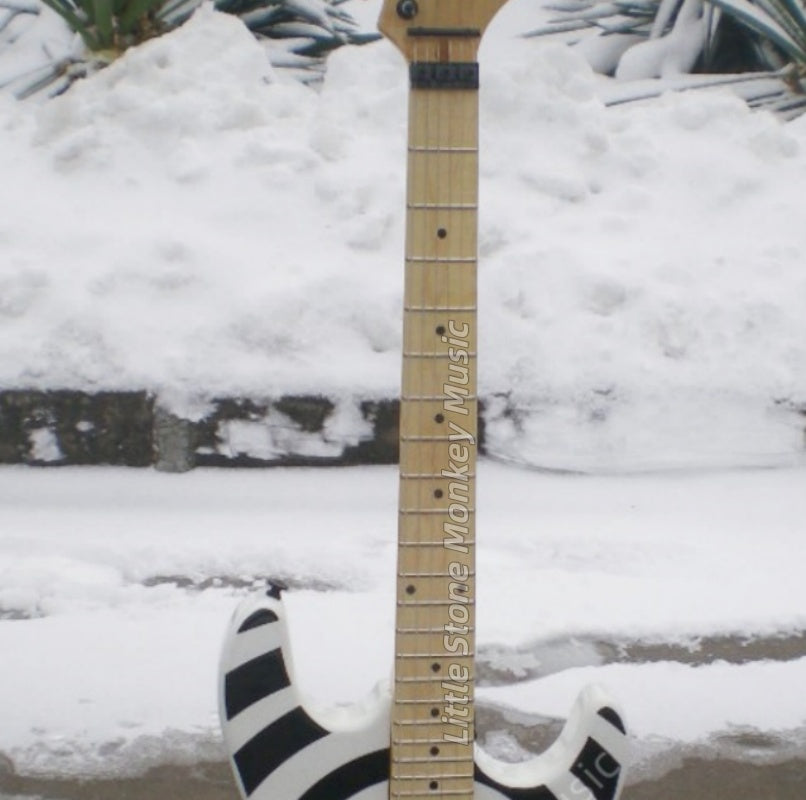 Factory Customized Electric Guitar  Custom electric guitar Custom Standard Electric Guitar  Electric Guitar Black and White Bullseye163