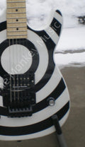 Factory Customized Electric Guitar  Custom electric guitar Custom Standard Electric Guitar  Electric Guitar Black and White Bullseye163