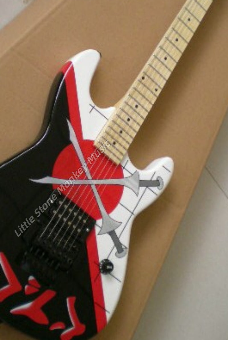 Factory CustomizedDouble Shake Six-String Electric Guitar - Sword Design, Maple Fingerboard - Customizable Styles171