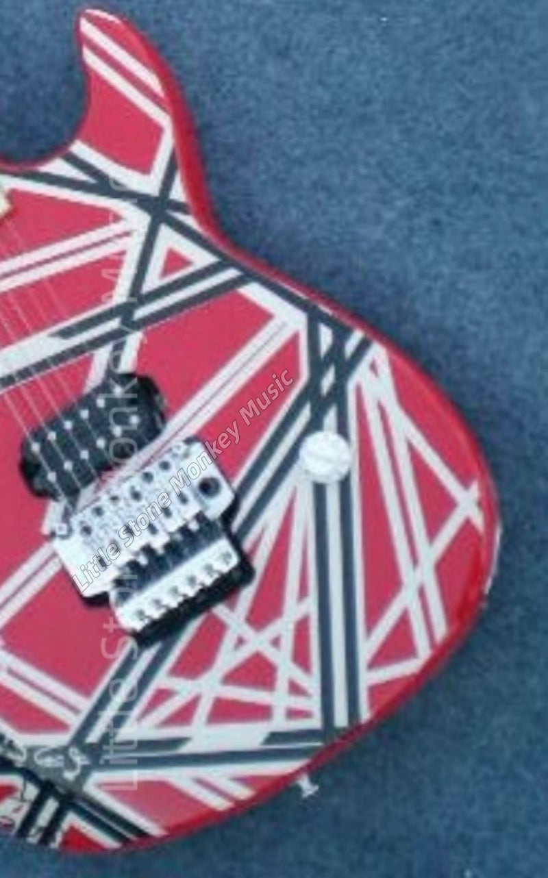 Factory CustomizedDouble Shake Six-String Electric Guitar - Sword Design,  black,white,red,Customizable Styles172