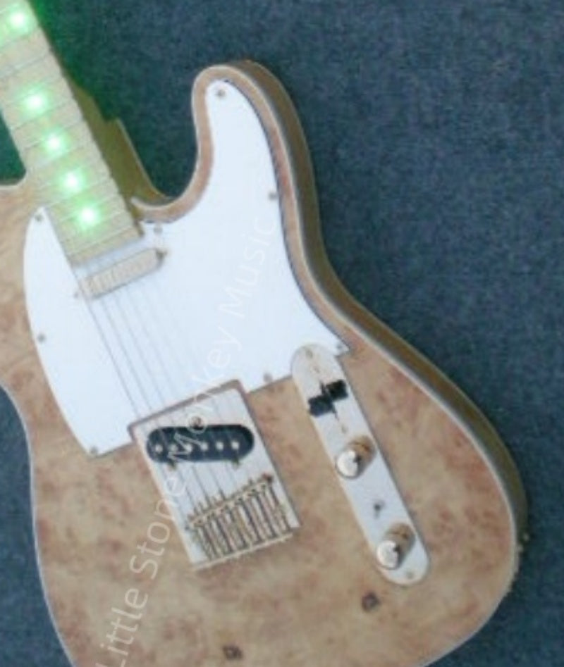 Factory CustomizedDouble Shake Six-String Electric Guitar - Sword Design, Factory CustomizedDouble Shake Six-String burlywood white Electric Guitar - Sword Design,  183#