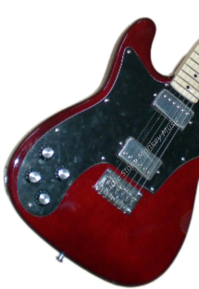 Factory Customized  6 Strings Navy  Electric Guitar with Tele Electric Guitar Wine Red Color Maple Fretboard Double Binding 22 Frets  194#
