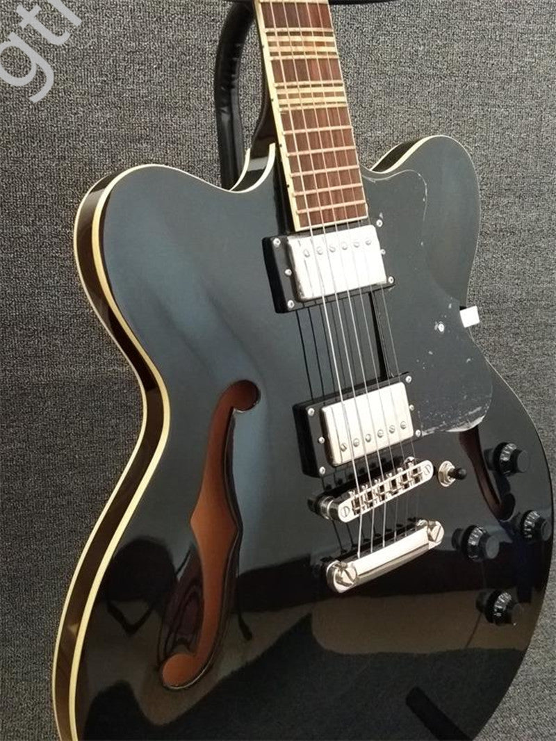 Electric Guitar 6 Strings Black Classic