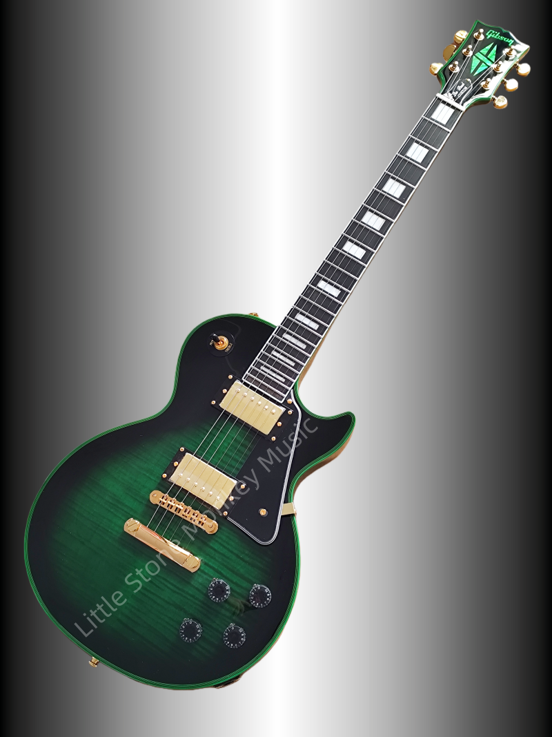 Custom Style Green Electric Guitar