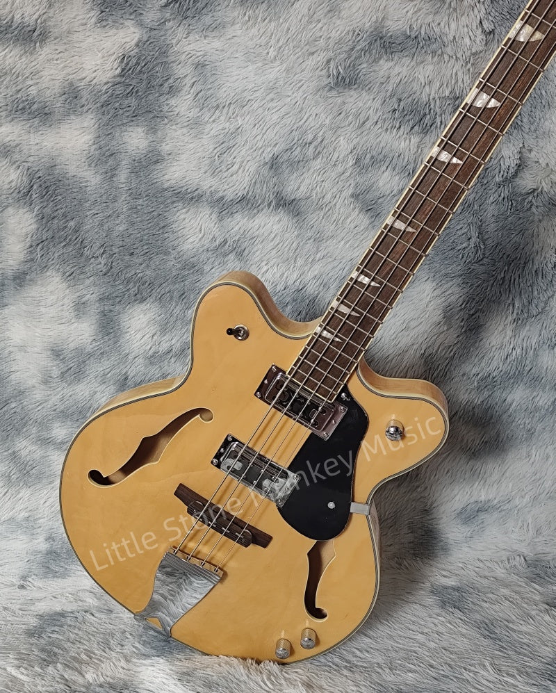 Customize Electric  Bass 4-Strings Semi-Hollow LSM106