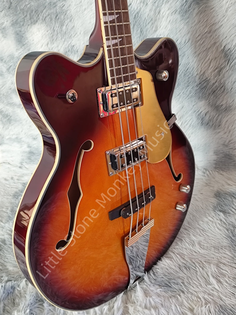 Customize Electric Bass 4-Strings Semi-Hollow  LSM107
