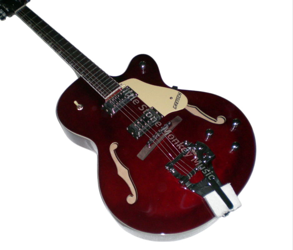 Factory Customized    Electric Guitar with Vintage red wine   color Electric Guitarop 218#
