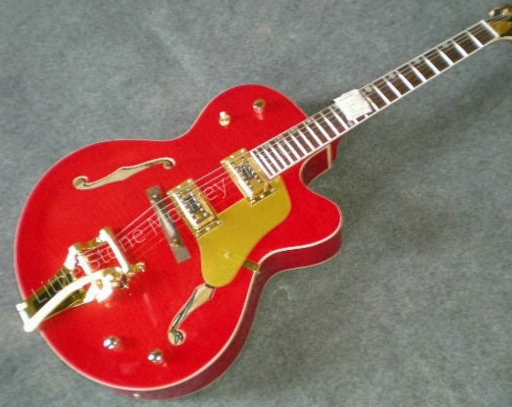 Factory Customized    Electric Guitar with Vintage red  color Electric Guitarop 219#