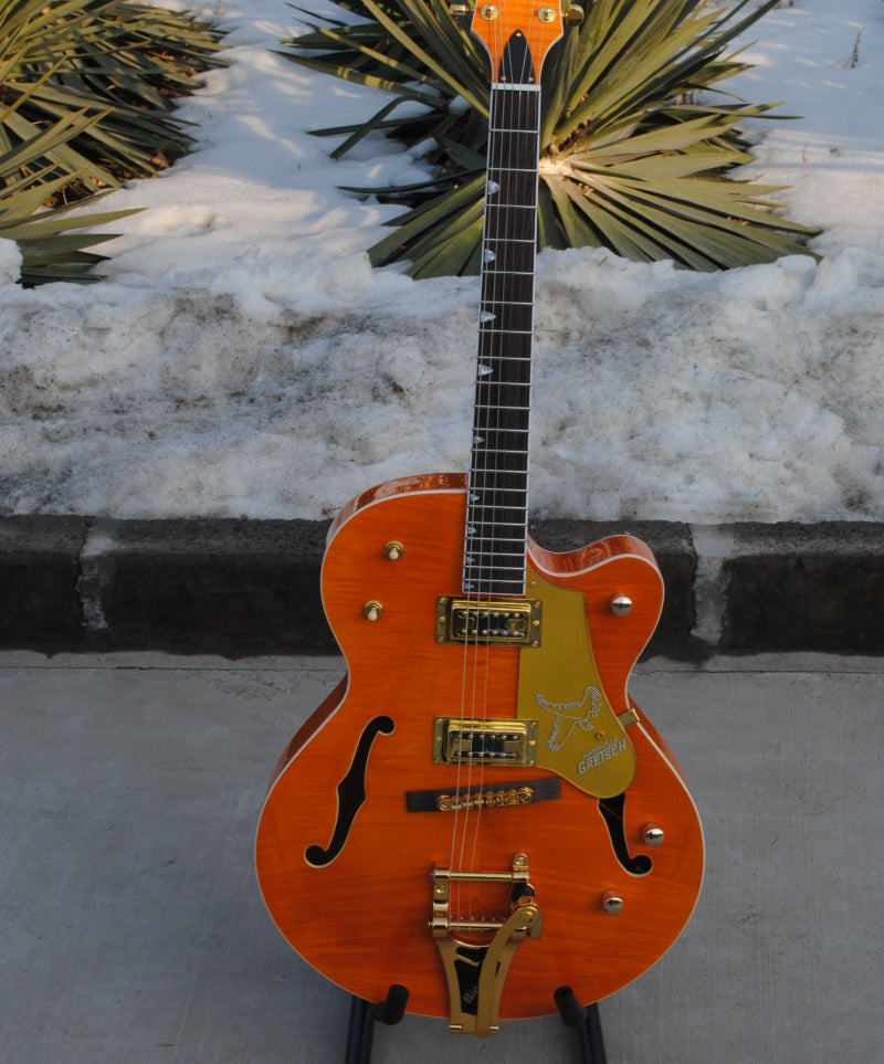 Factory Customized    Electric Guitar with Vintage red  color Electric Guitarop 220#