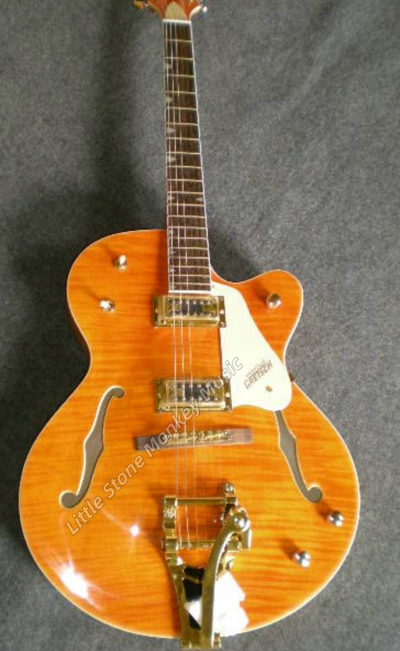 Factory Customized    Electric Guitar with Vintage red  color Electric Guitarop 220#