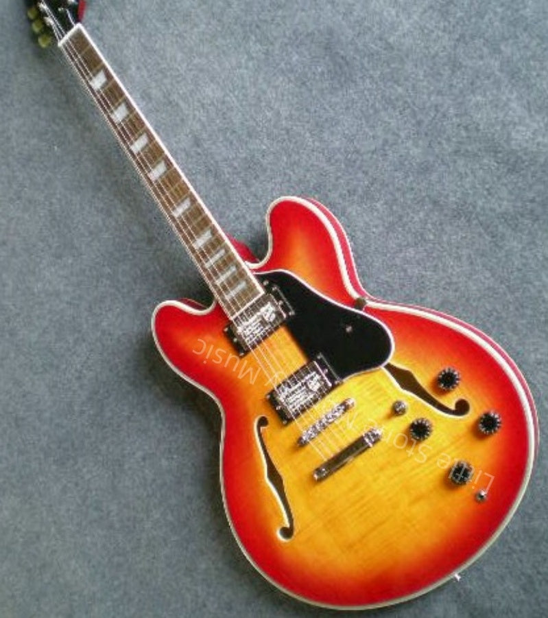 Factory Customized    Electric Guitar with Vintage red  color Electric Guitarop 239-244#
