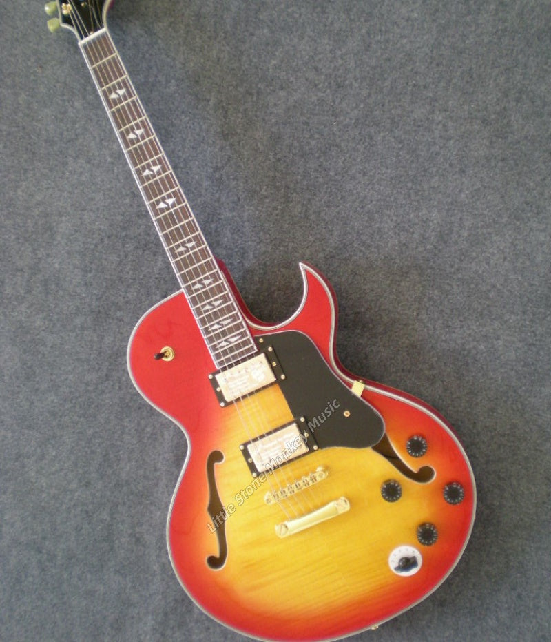 Factory Customized    Electric Guitar with Vintage red  color Electric Guitarop 239-244#