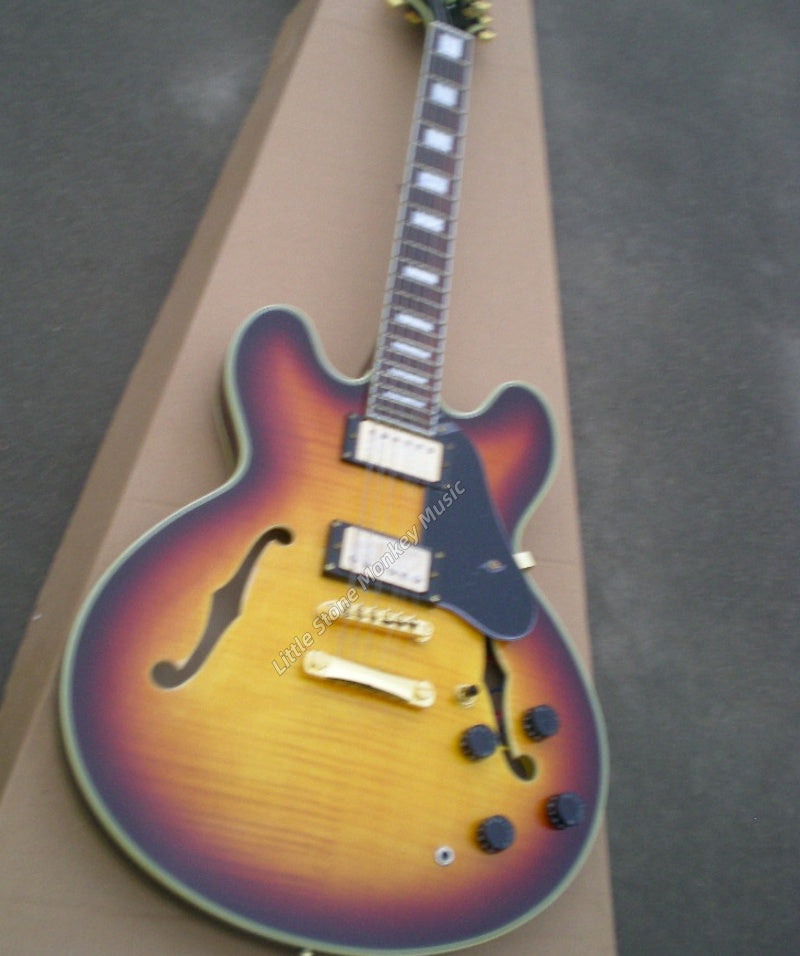 Factory Customized    Electric Guitar with Vintage Vintage burlywood color Electric Guitarop 255#