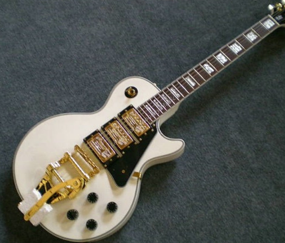 Factory Customized    Electric Guitar with Vintage Vintage white color Electric Guitarop 269#