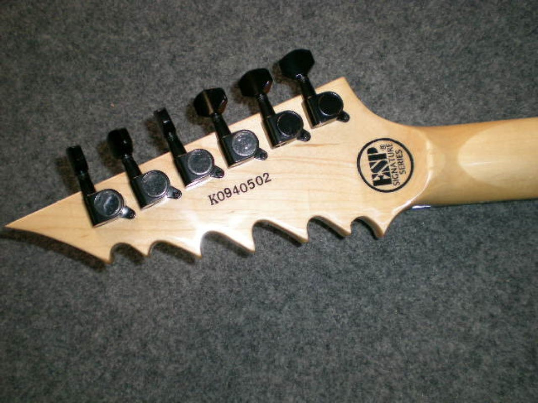 Ebony Body Pearl Panel Electric Guitar