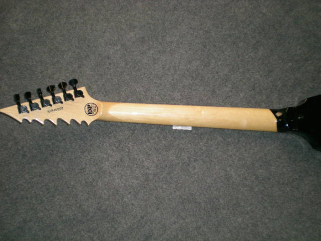 Ebony Body Pearl Panel Electric Guitar