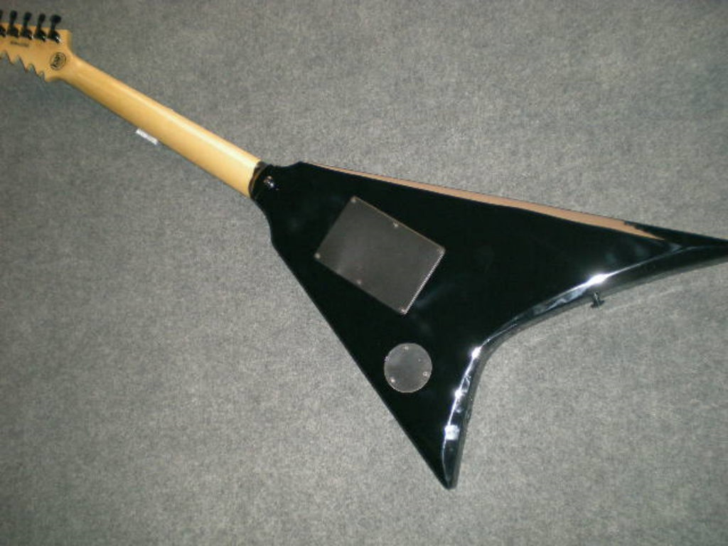Ebony Body Pearl Panel Electric Guitar