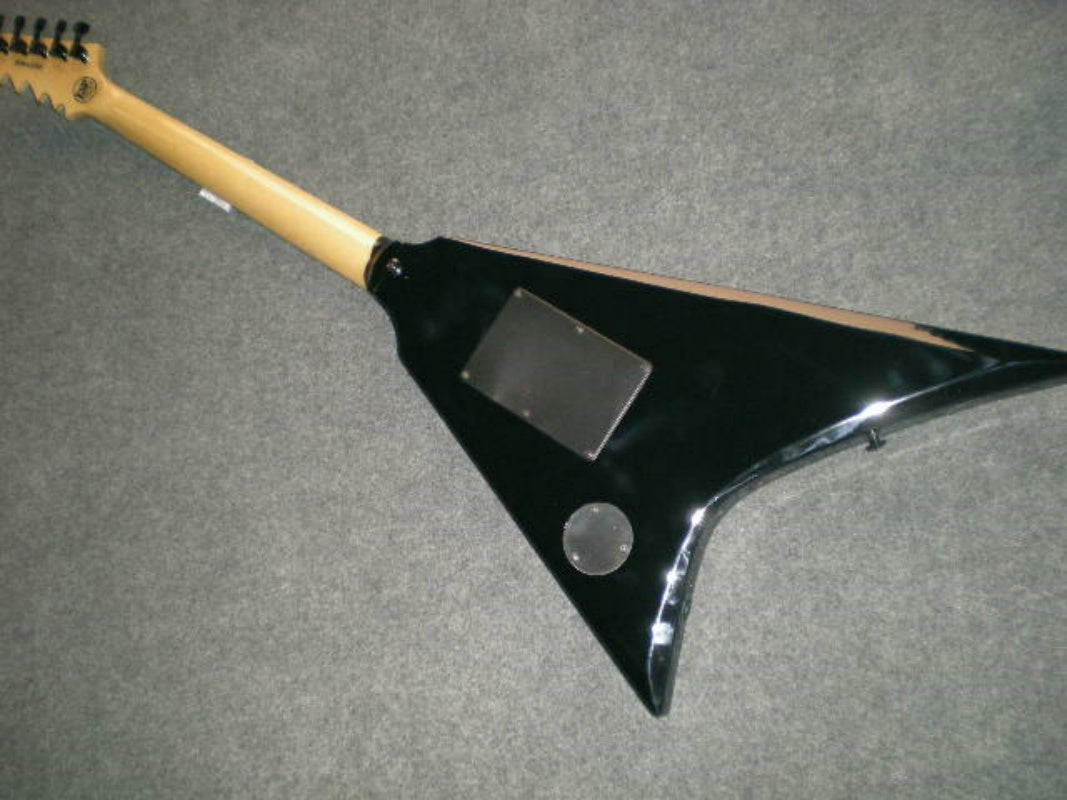 Ebony Body Pearl Panel Electric Guitar