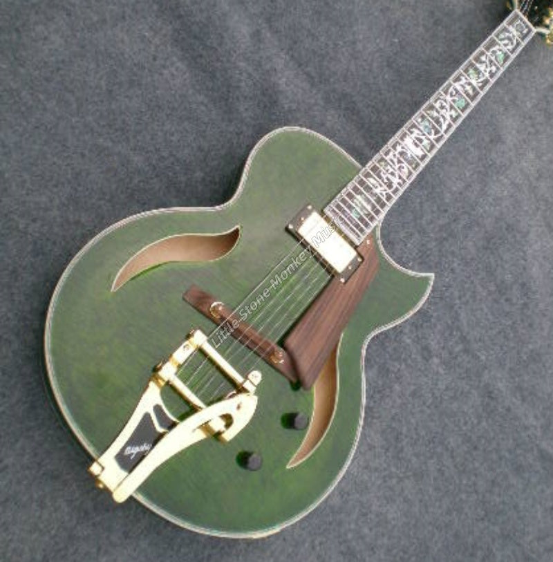 Factory Customized    Electric Guitar with Vintage Vintage green color Electric Guitarop 279#