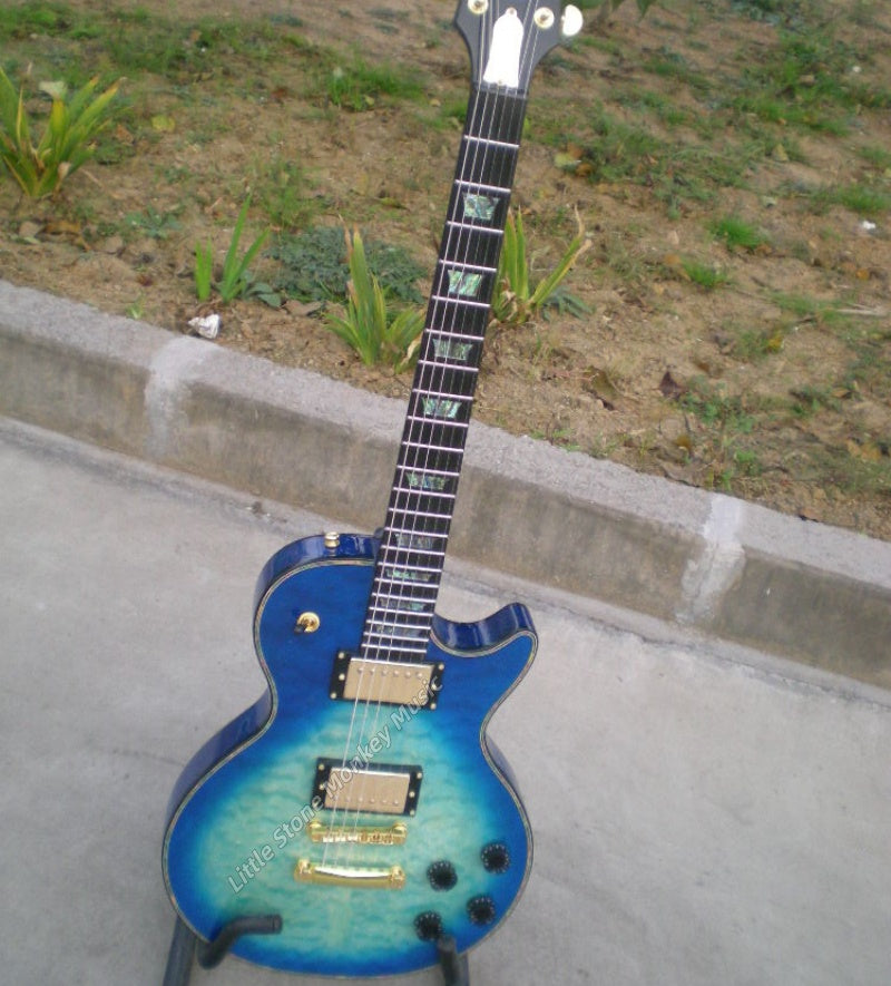 Factory Customized    Electric Guitar with Vintage Vintage Sea of Love blue color Electric Guitarop 286#