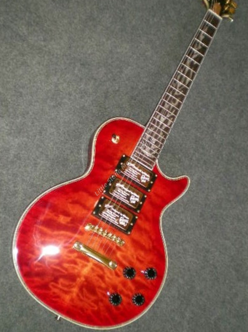 Factory Customized    Electric Guitar with Vintage Vintage agate red color Electric Guitarop 287#