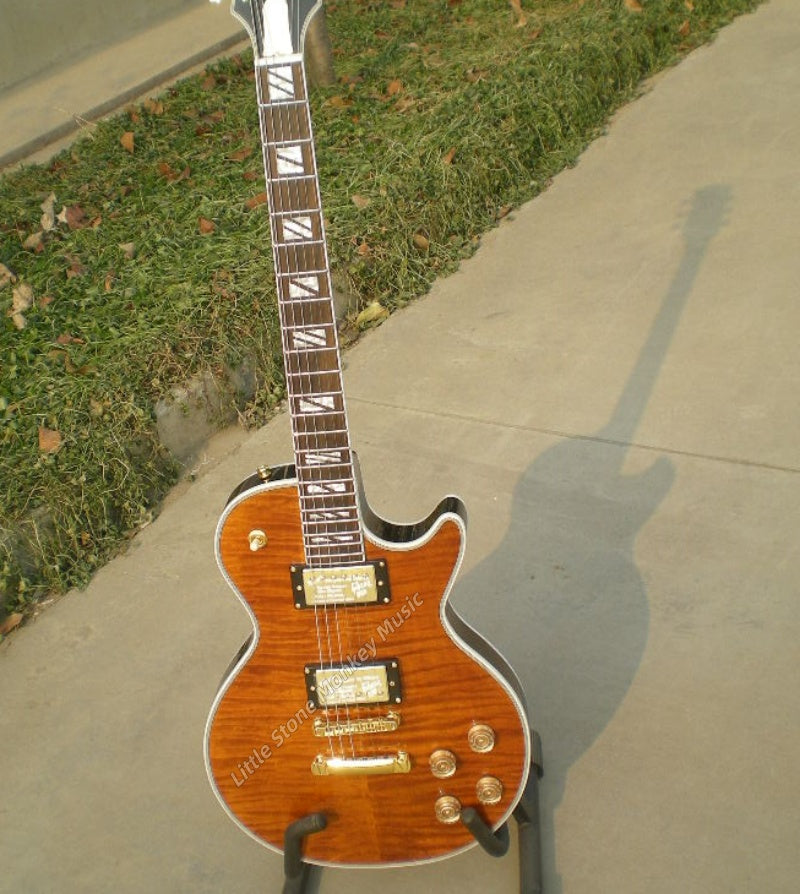 Factory Customized    Electric Guitar with Vintage Vintage burlywood color Electric Guitarop311 and312#