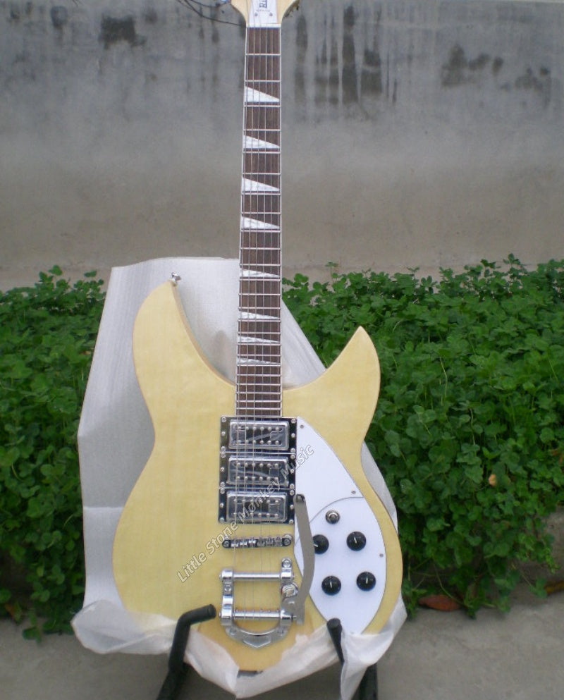 Factory Customized    Electric Guitar with Vintage Vintage yellow  color Electric Guitarop348#