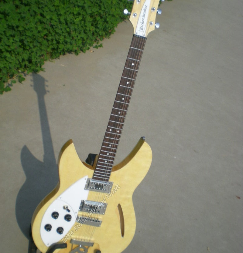 Factory Customized    Electric Guitar with Vintage Vintage yellow color Electric Guitarop353#