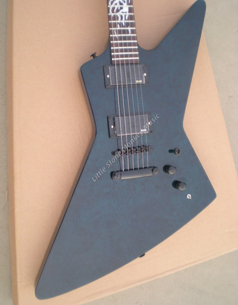 Factory Customized    Electric Guitar with Vintage Vintage black color Electric Guitarop362#