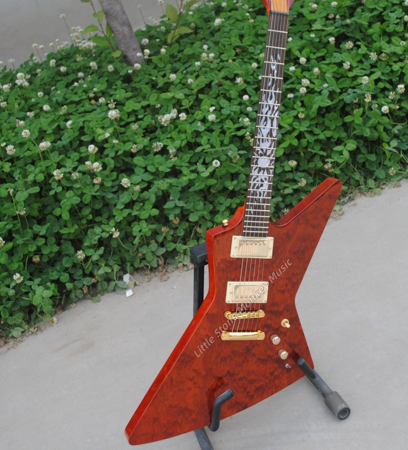 Factory Customized    Electric Guitar with Vintage Vintage red color Electric Guitarop364#