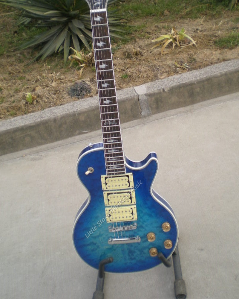 Factory Customized    Electric Guitar with Vintage Vintage facial makeup  Electric Guitarop377#