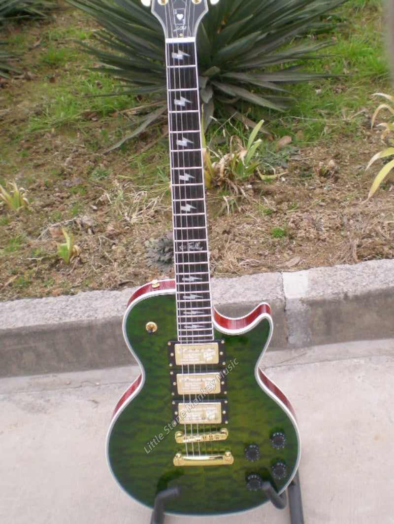 Factory Customized    Electric Guitar with Vintage Vintage facial makeup  Electric Guitarop378#