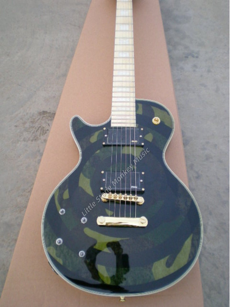 Factory Customized    Electric Guitar with Vintage Vintage facial makeup  Electric Guitarop379#