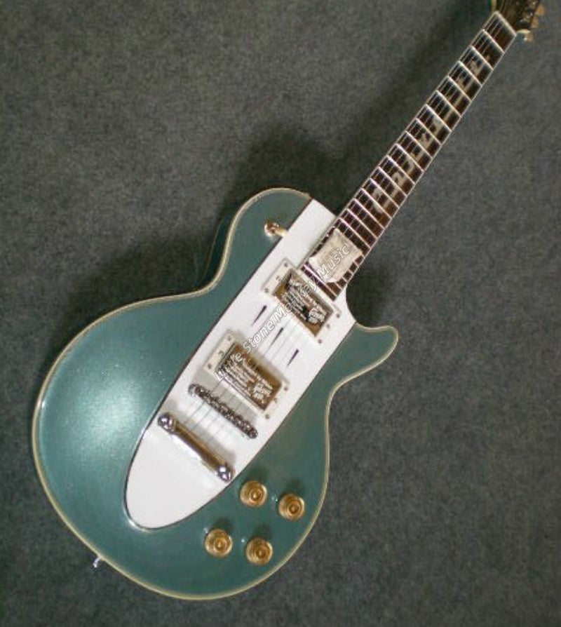Factory Customized    Electric Guitar with Vintage Vintage yellow color Electric Guitarop386 387#