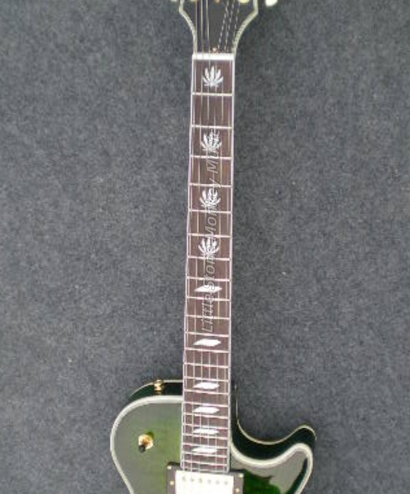 Factory Customized Electric Guitar  Custom electric guitar Custom Standard Electric Guitar Green Quilted Maple Top H-H Pickups 6 string510