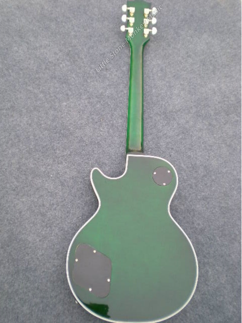 Factory Customized Electric Guitar  Custom electric guitar Custom Standard Electric Guitar Green Quilted Maple Top H-H Pickups 6 string510