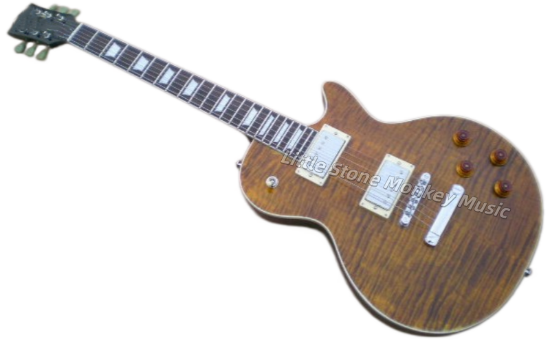 Custom Brown Flame Maple Top LP Style Electric Guitar high-quality guitar, unique and fashionable guitar, portable electric guitar 411
