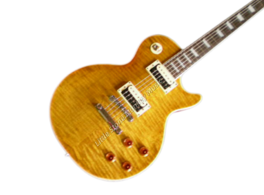Custom  Electric Guitar Upgraded Slash Appetite Burst Electric Guitar Specs -Roasted Mahogany body -One412