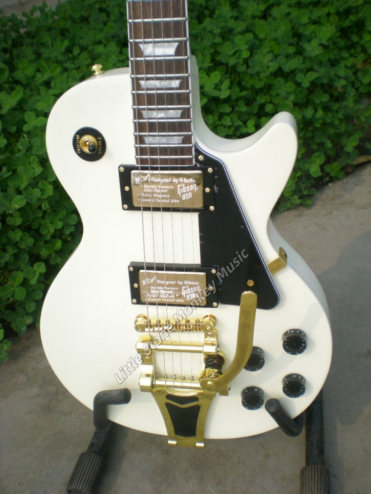 Custom Shop 6 strings with jazz Electric Guitar with Bigsby Vibrato 414