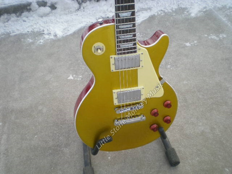 Custom  Electric Guitar Standard Reissue  powdered gold Top   Goldtop Darkback  from the Custom Shop, Custom Bucker, case & certificate 416