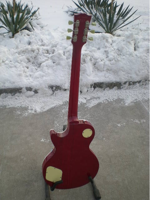 Custom  Electric Guitar Standard Reissue  powdered gold Top   Goldtop Darkback  from the Custom Shop, Custom Bucker, case & certificate 416