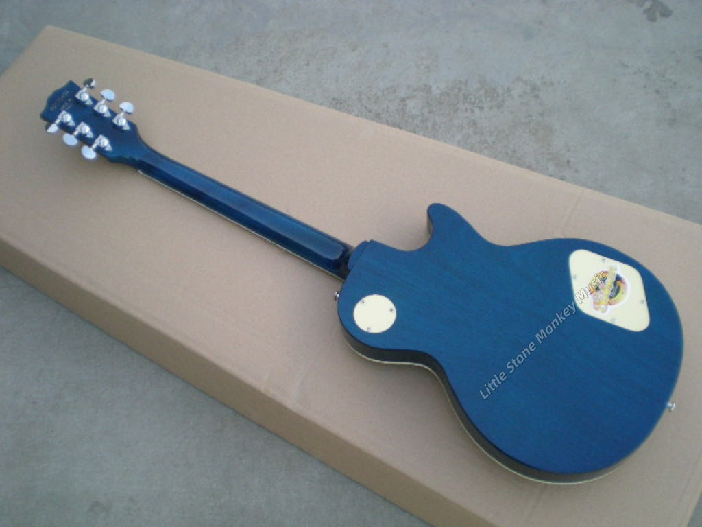 Flame Maple Tora Mokume Blue Blue Guitar Safe Packing 424
